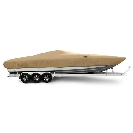 Eevelle Windstorm Boat Cover PERFORMANCE BOAT Inboard 34' 6in. L 120in. W Khaki WSPERF34120-KHA